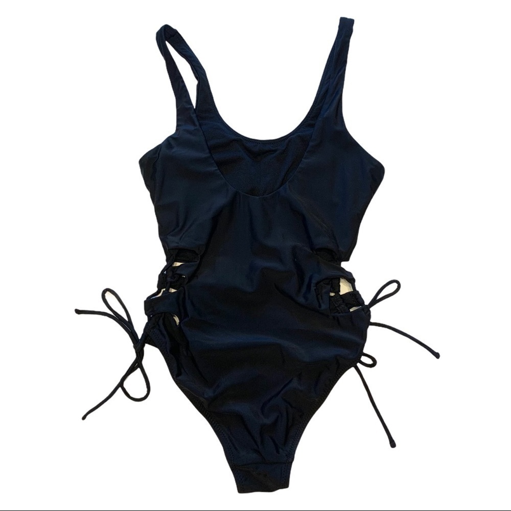 Altar’d State Graphic Lace Up Sides Swim Suit Women’s Small - Picture 4 of 7